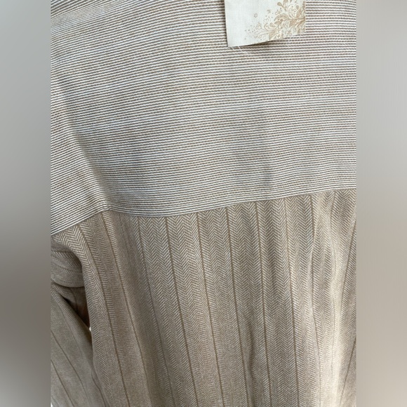 NWT Hem & Thread Chevron Pin Stripe Zip Up Short Jacket Top Multiple Pockets - Picture 13 of 14